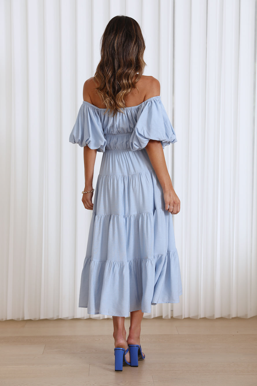 Dessert Run Maxi Dress Blue