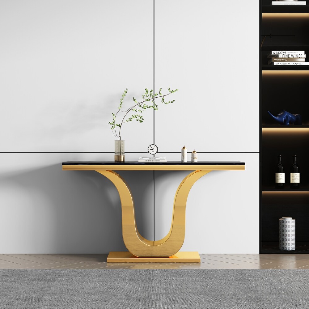 Modern Rectangular Marble Console Table  0.71\