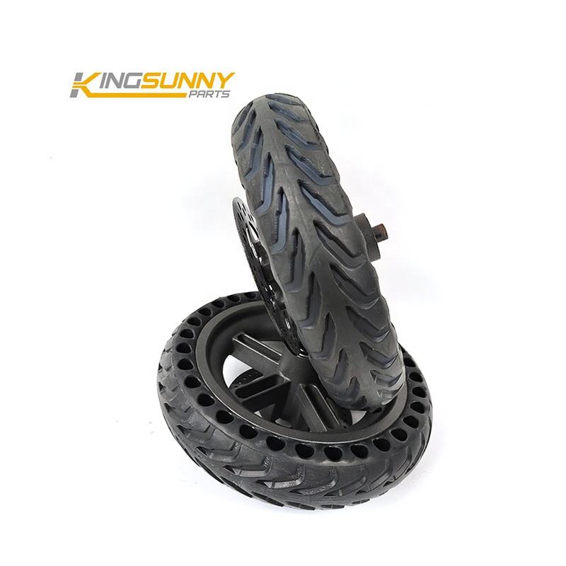 Rear Wheel plus Solid Honeycomb Tire  120mm Brake Disc for Xiaomi Pro Pro2 Tyres Electric Scooter Spare Parts