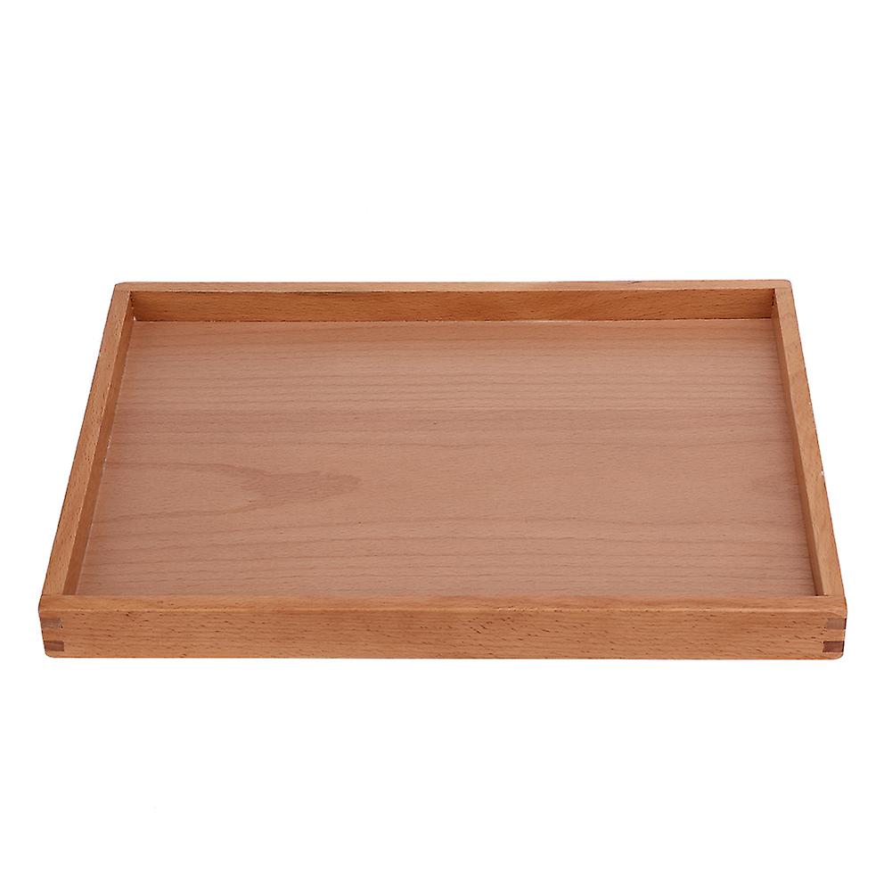 Rectangle Wooden Tea Cup Tray Coffee Plate Holder Snack Serving Tableware Storage Tray