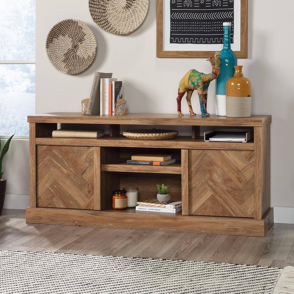 SAUDER Cannery Bridge 59.764 in. Sindoori Mango Entertainment Credenza Fits TV's up to 65 in. 430274