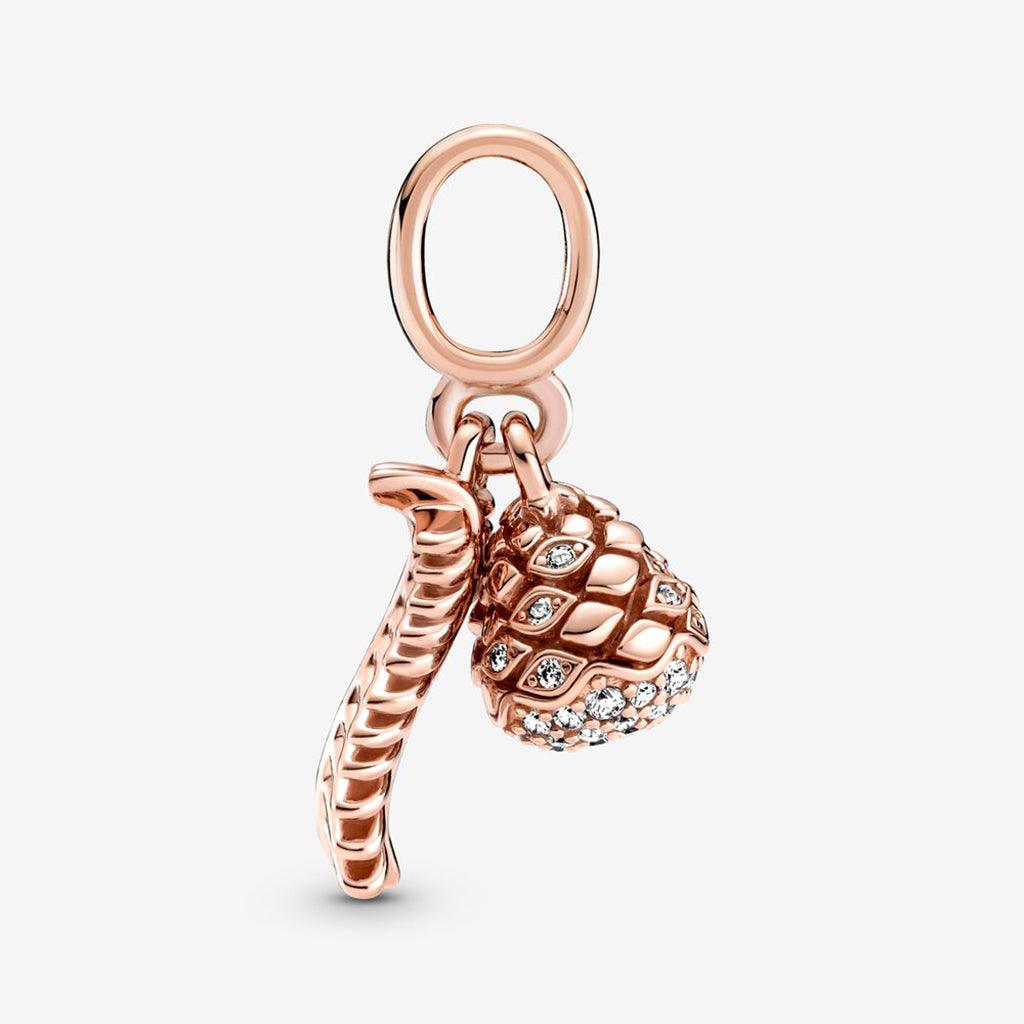 PANDORA  Sparkling Pine Cone Dangle Charm