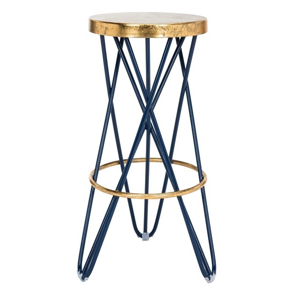 SAFAVIEH 30 -inch Lorna Gold Leaf Barstool - 18