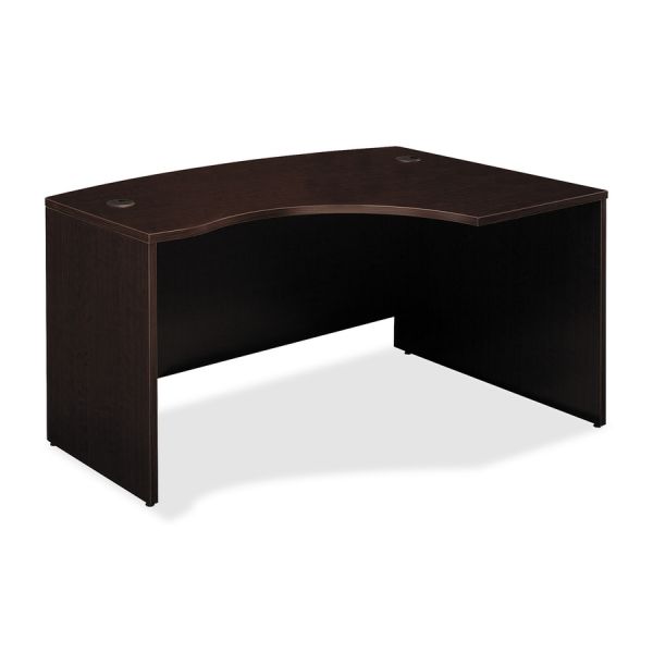 Bush Business Furniture Series C 60W x 43D RH L-Bow Desk Shell in Mocha Cherry