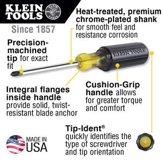 Klein Tools Screwdriver Set Slotted and Phillips 7-Piece 85076