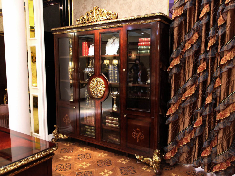 Infinity 90.6 quotTall 4 Door Bookcase   Victorian   Bookcases   by Infinity Furniture  Houzz