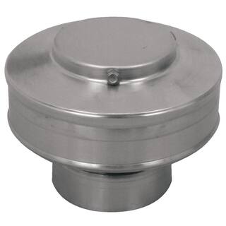 Active Ventilation 3 in. Dia Aluminum Vent Pipe Cap in Mill Finish VPC-3