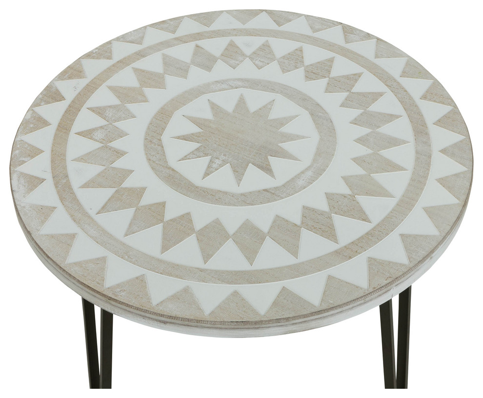 Anthea Bohemain Accent Table   Midcentury   Side Tables And End Tables   by Aspire Home Accents  Inc.  Houzz