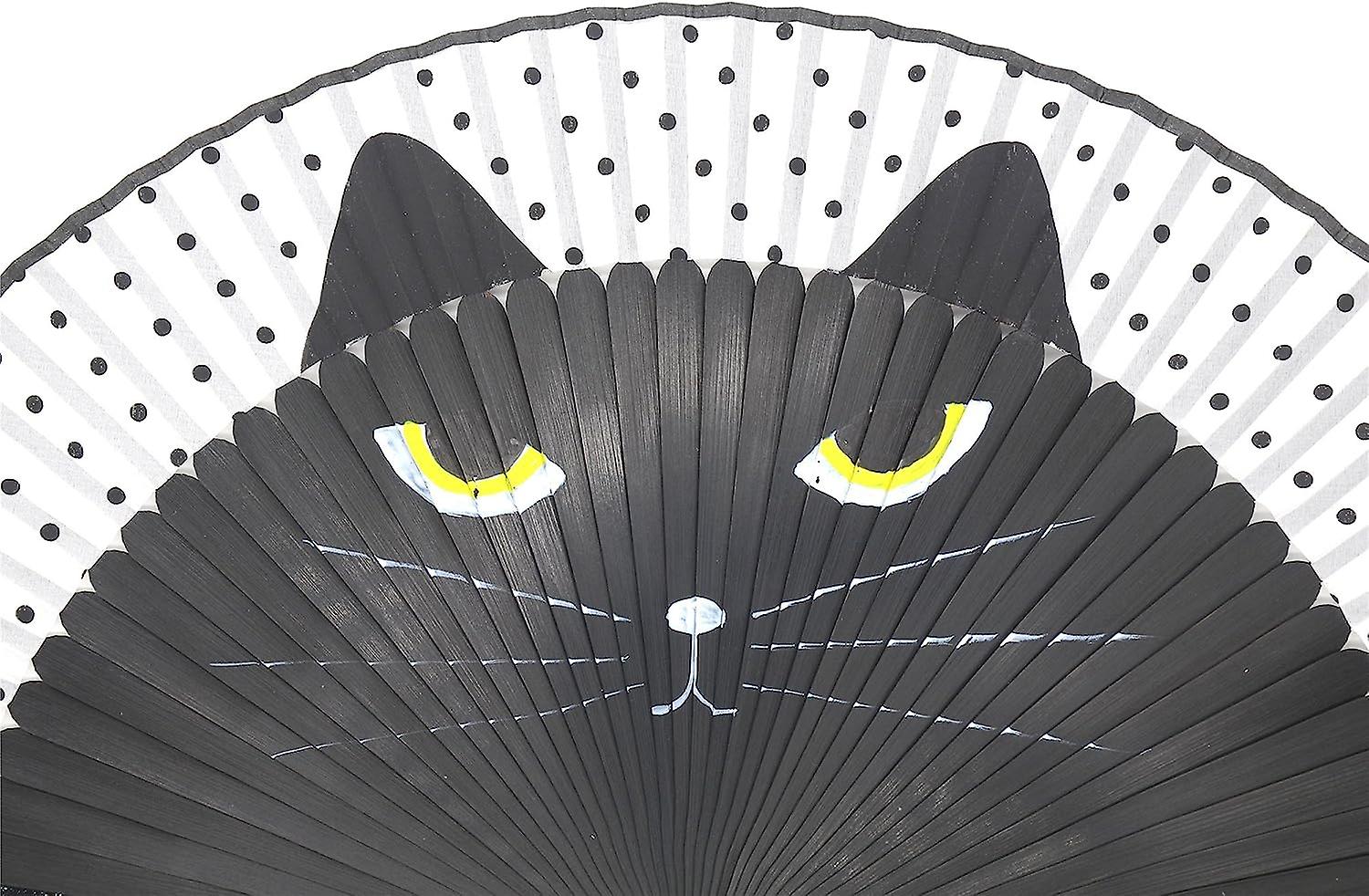 Folding Hand Held Fan For Women  - Chinese/japanese Vintage Retro Style For Wedding， Dancing， Church， Party， Gifts (black)