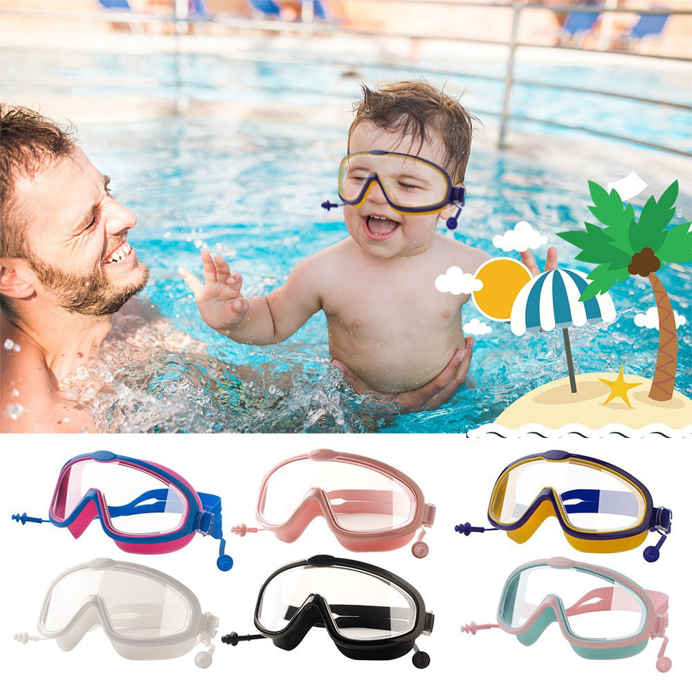 Feildoo Kids Swim Goggles Swimming Goggles for Kids 4-15 Toddler Boy Girl Child Youth Teen, Pool Swimming Goggles Clear Anti Fog No Leak Goggles UV Protection Water Sport Goggles-Yellow Blue