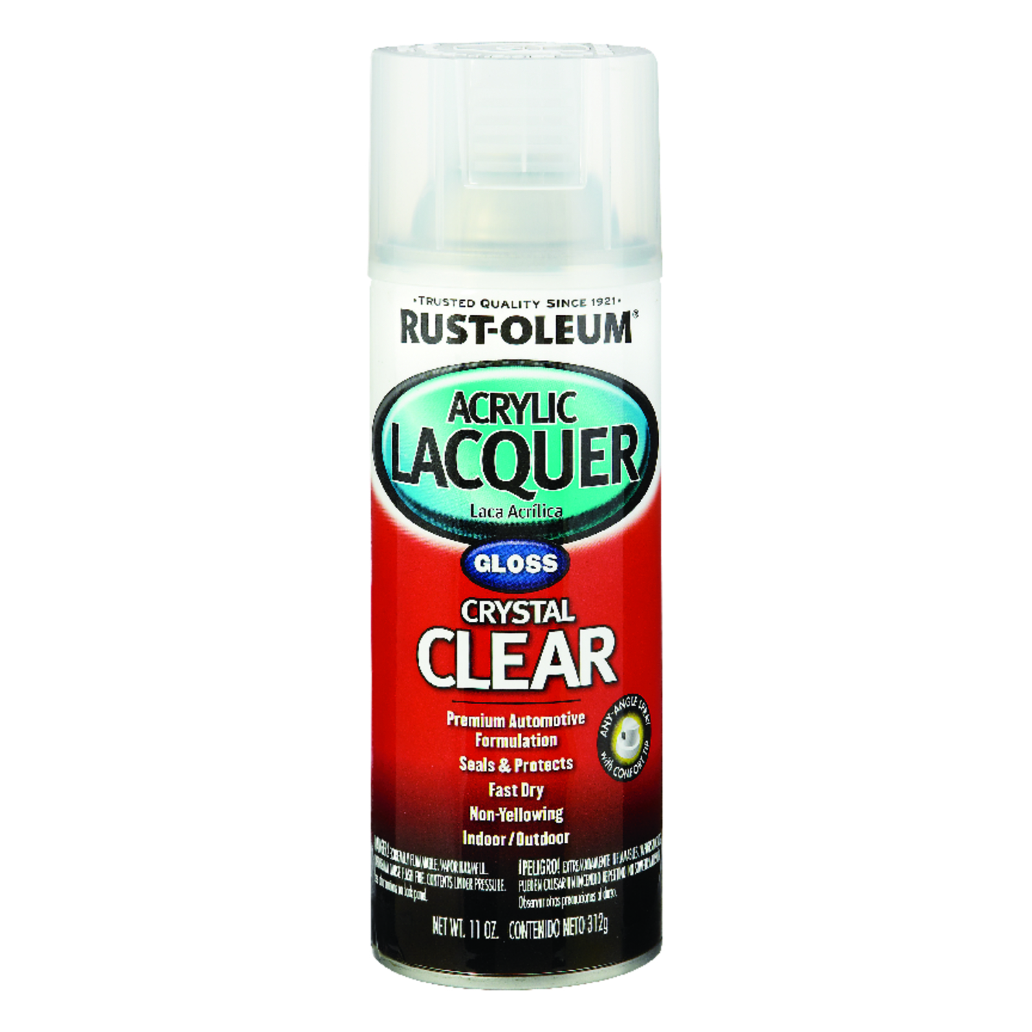 Rust-Oleum Automotive Lacquer Gloss Clear Automotive Acrylic Lacquer Spray 12 oz