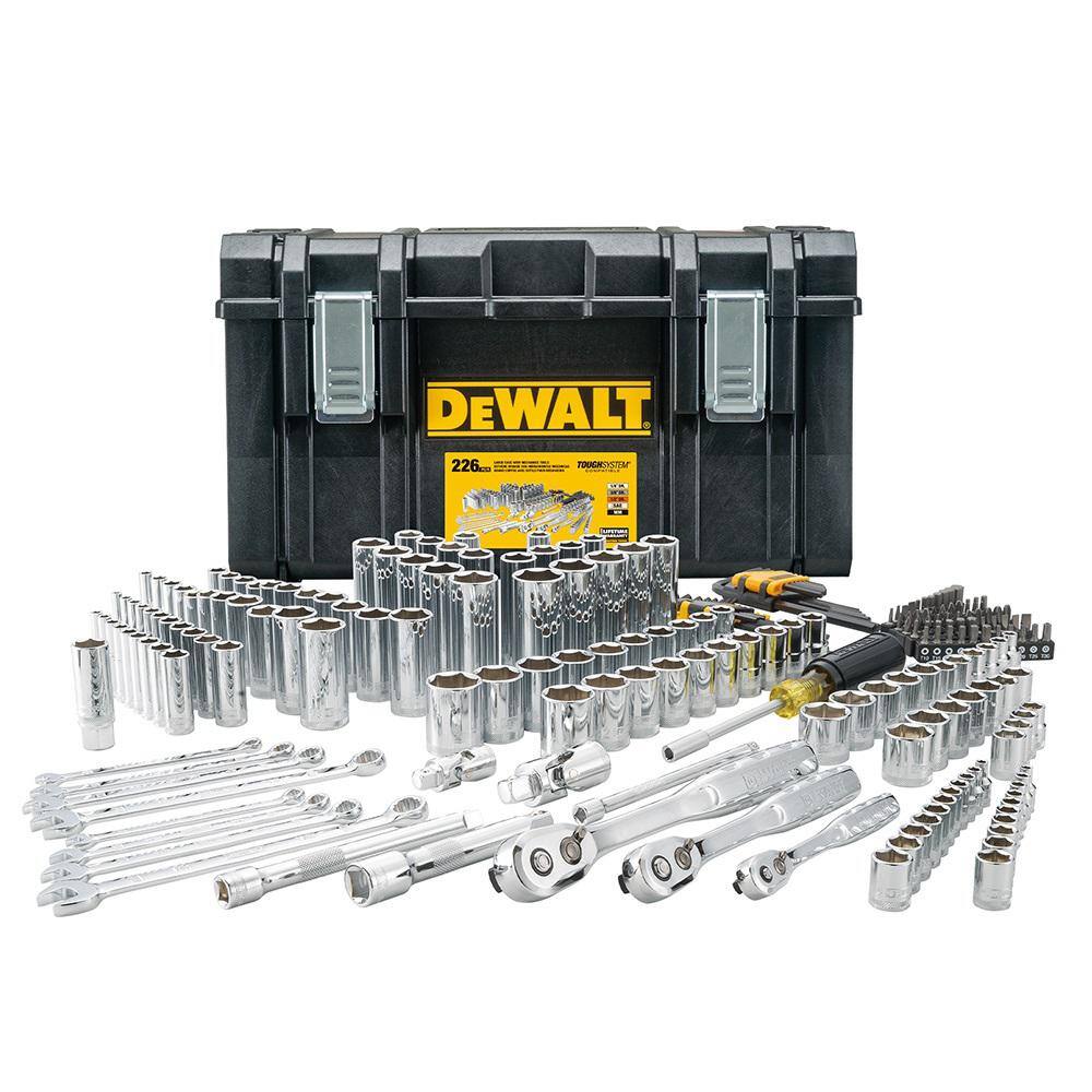 DW Mechanics Tool Set (226-Piece) with TOUGHSYSTEM 22 in. Medium Tool Box DWMT45226H