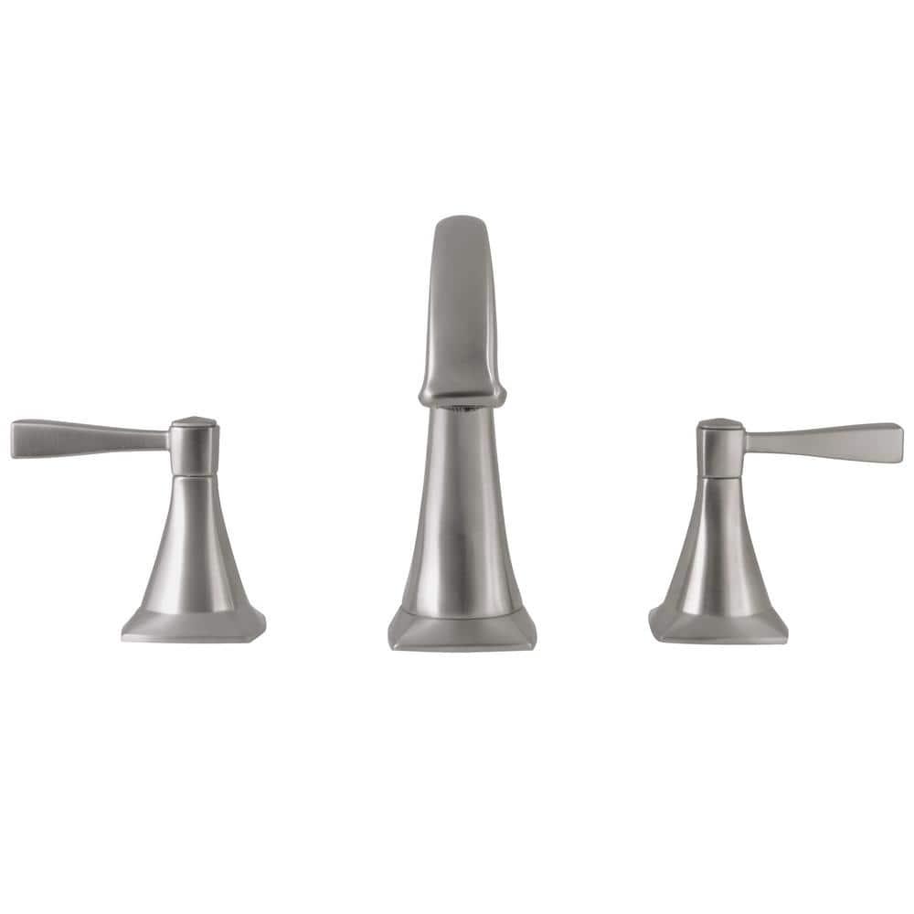 Design House Perth 8 in Widespread 2Handle Bathroom Faucet in Satin Nickel