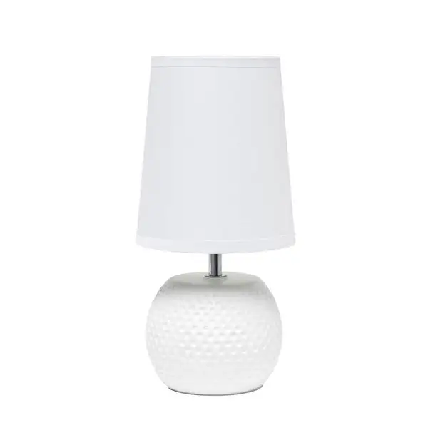 Simple Designs Studded Texture Ceramic Table Lamp