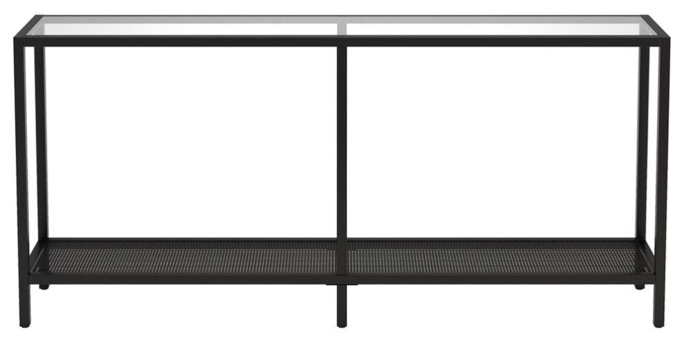 Rigan 64  x27 x27Wide Rectangular Console Table in Blackened Bronze   Contemporary   Coffee Tables   by BisonOffice  Houzz