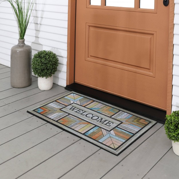 x27 welcome x27 Colorful Roots Doorscapes Mat Mohawk