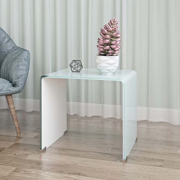 Whole Tempered Glass Side Table