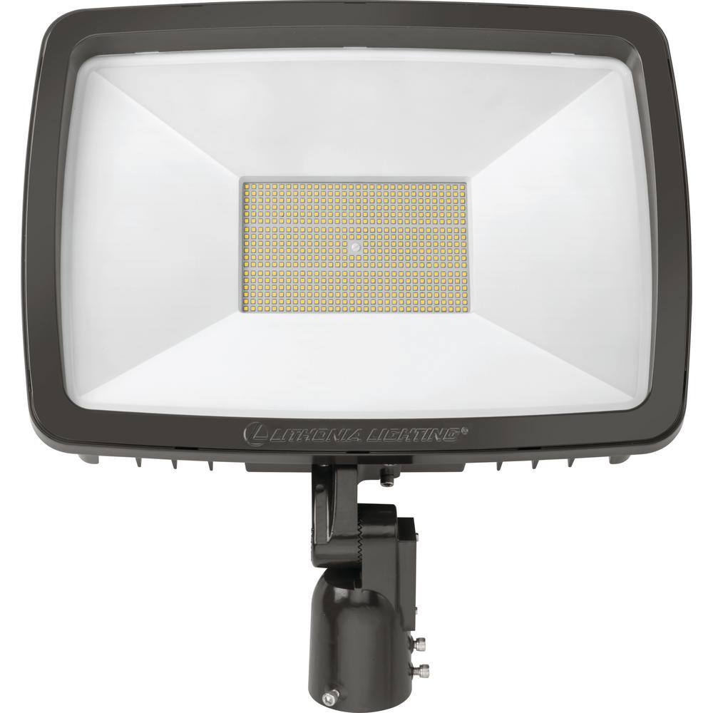 Lithonia Lighting Contractor Select TFX4 296-Watt Bronze Slipfitter Mount Outdoor Integrated LED Flood Light 4000K TFX4 LED 40K MVOLT IS DDBXD