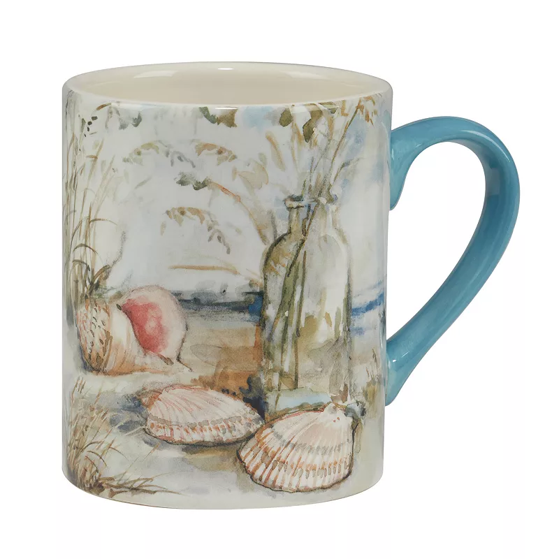 Certified International Coastal Landscape 4-pc. Mug Set