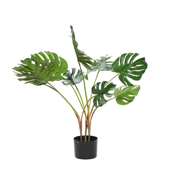 Green Artificial Banana Leaf Plant Foliage