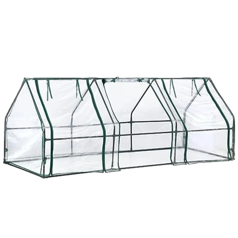 Mini Greenhouse PVC Cover 96*36*36.5in Portable Metal Frame Garden Green House Kit for Vegetable Grower