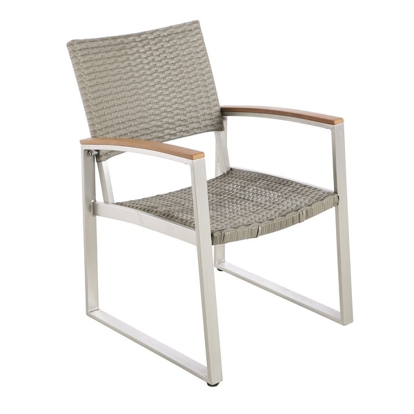 Glasgow Outdoor 2seat Aluminum / Wicker Chat Set by Christopher Knight Home