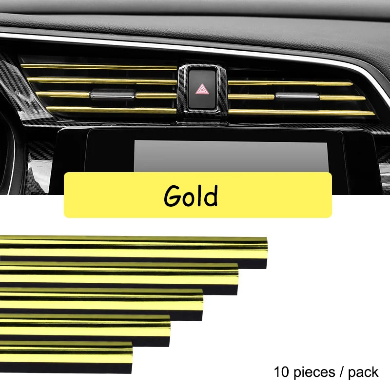 Chrome Styling Moulding Car Air Vent Trim Strip