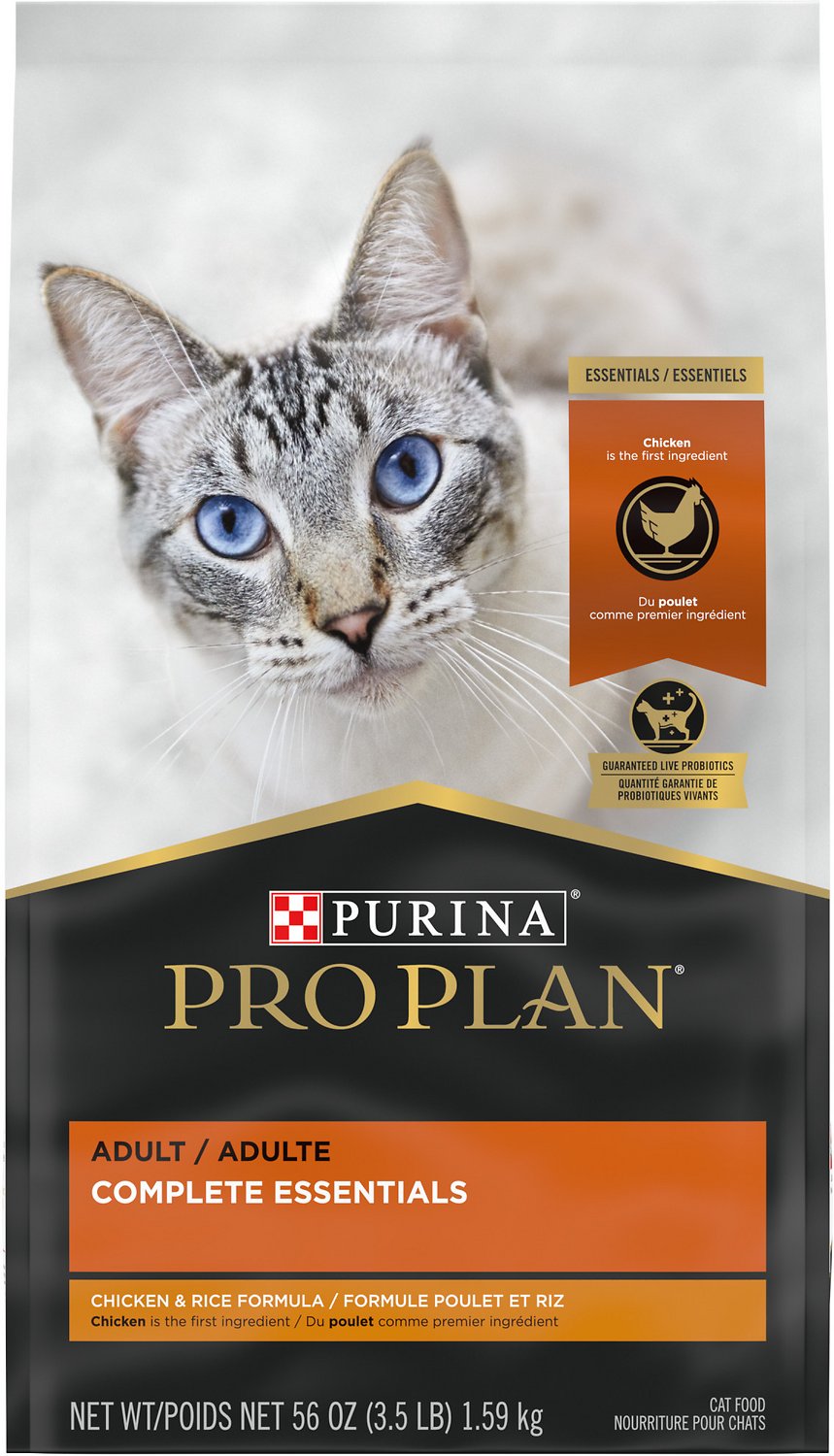 Purina Pro Plan - All Breeds， Adult Cat Chicken and Rice Recipe Dry Cat