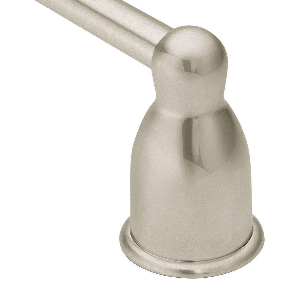 MOEN Mason 2 in. Towel BarPaper Holder Posts in Satin Nickel (Pair) YB8000SN