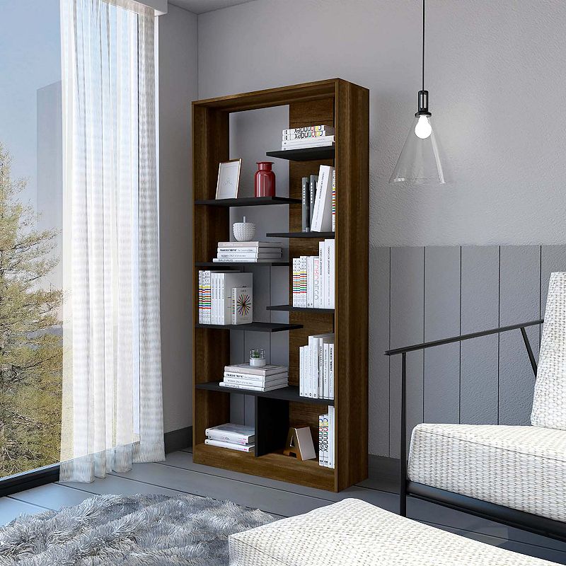 Contemporary Bookcase， Multiple Shelves