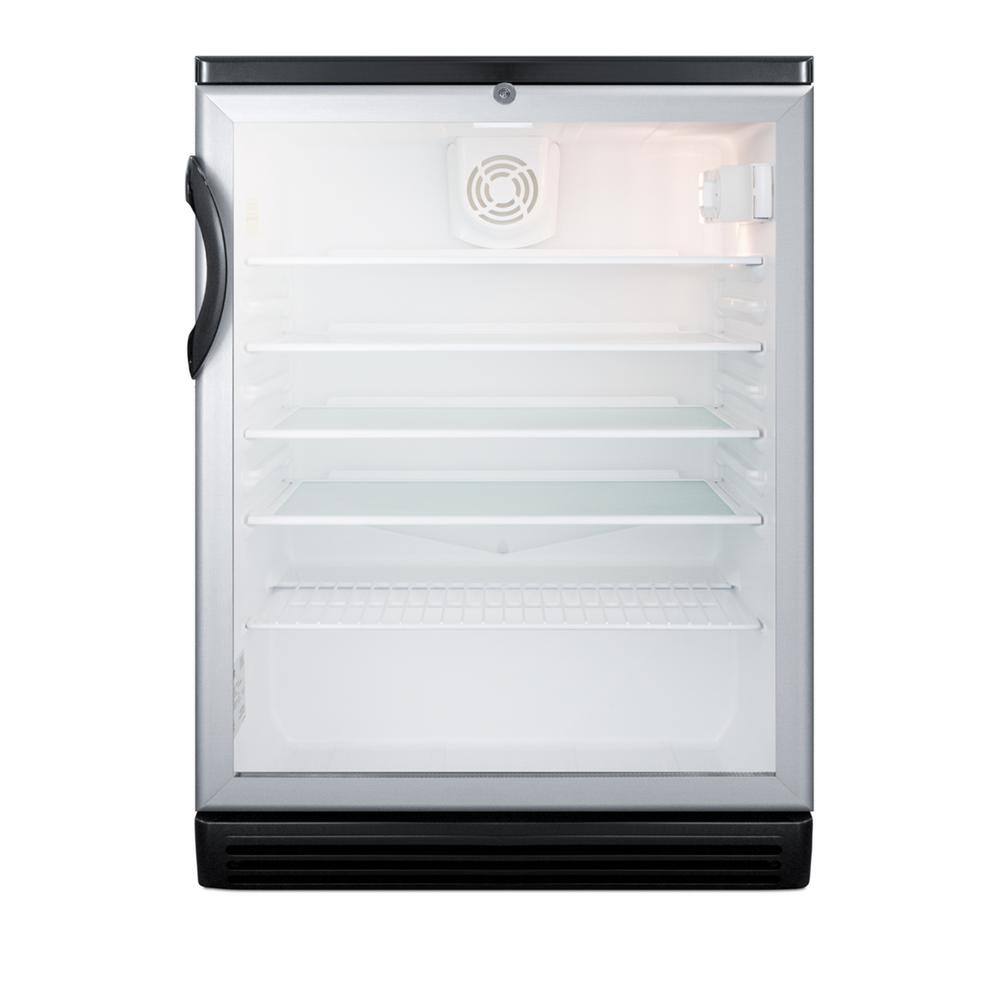 Summit Appliance 24 in. 5.5 cu. ft. Commercial Refrigerator in Black SCR600BGL