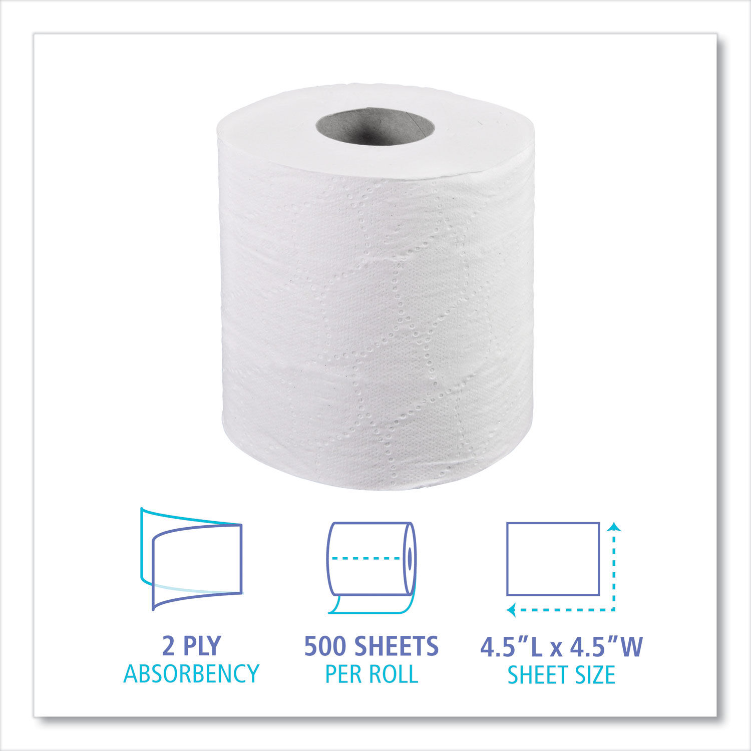 2-Ply Toilet Tissue by Boardwalkandreg; BWK6155B