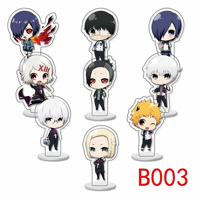 9pcs/set Anime Spirited Away Acrylic Stand Model No Face Man Cartoon Figure Decoration Action Plate Toys，tokyo Ghoul