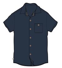 Chill Textured Short Sleeve Shirt - Deep Navy