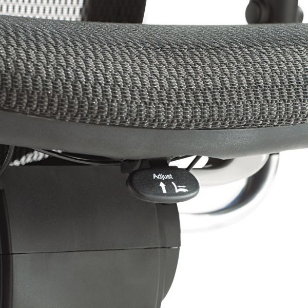 Alera EQ Series Ergonomic Multifunction Mid-Back Mesh Chair， Supports Up to 250 lb， Black