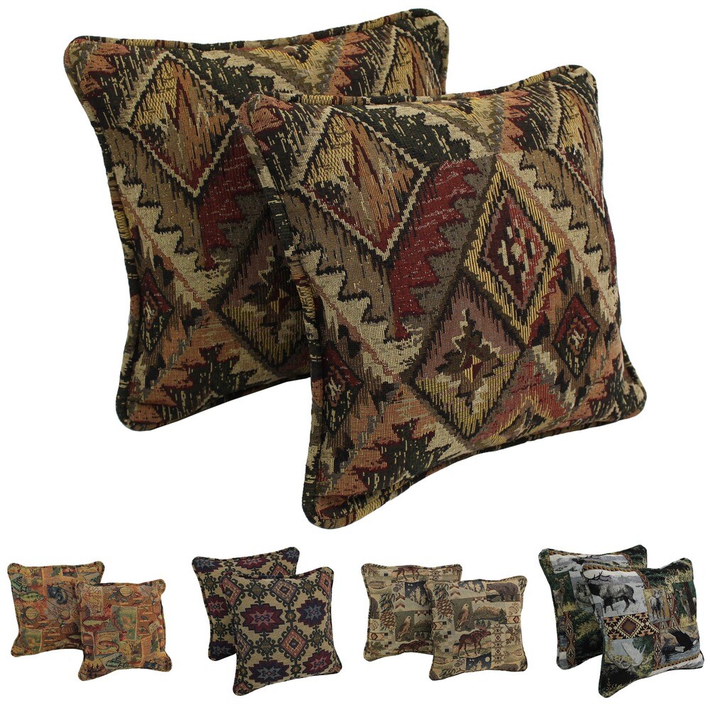 Copper Grove Ashley 18 inch Tapestry Corded Pillow (Set of 2)