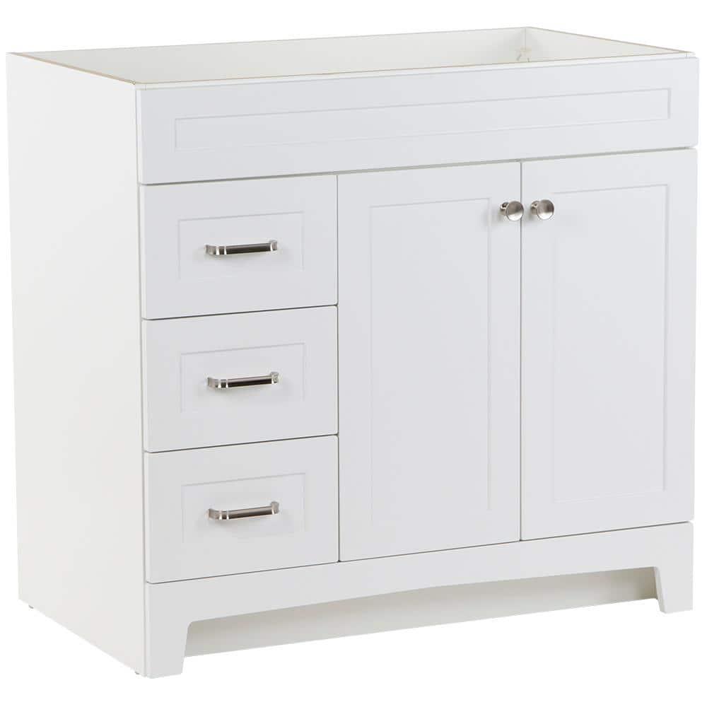 Home Decorators Collection Thornbriar 36 in W x 2152 in D x 342 in H Bath Vanity Cabinet Only in White