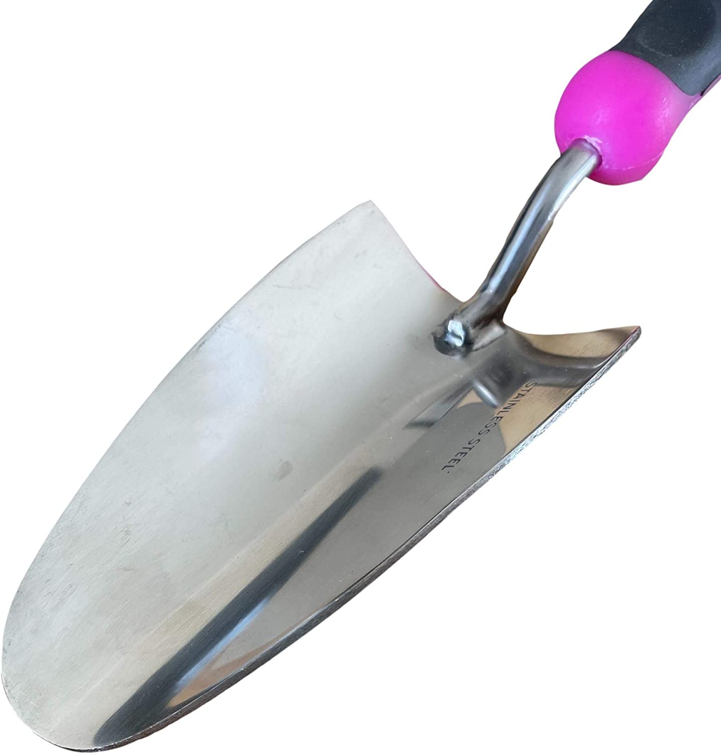 Garden Guru Super Strong Garden Trowel Hand Shovel, Rust Resistant Stainless Steel, Perfect Gardening Tools, Weeding, Transplanting and Digging, Pink