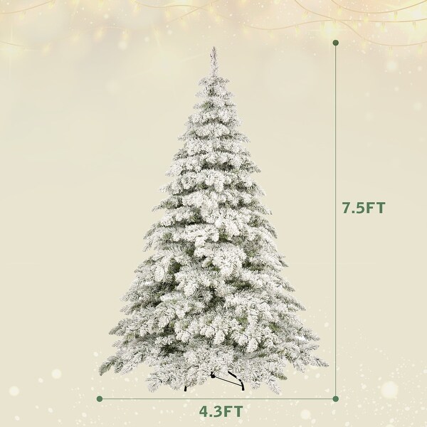 Lordear 6 foot/7.5 foot Artificial Christmas Tree Holiday Decoration Xmas Tree Christmas Decorations