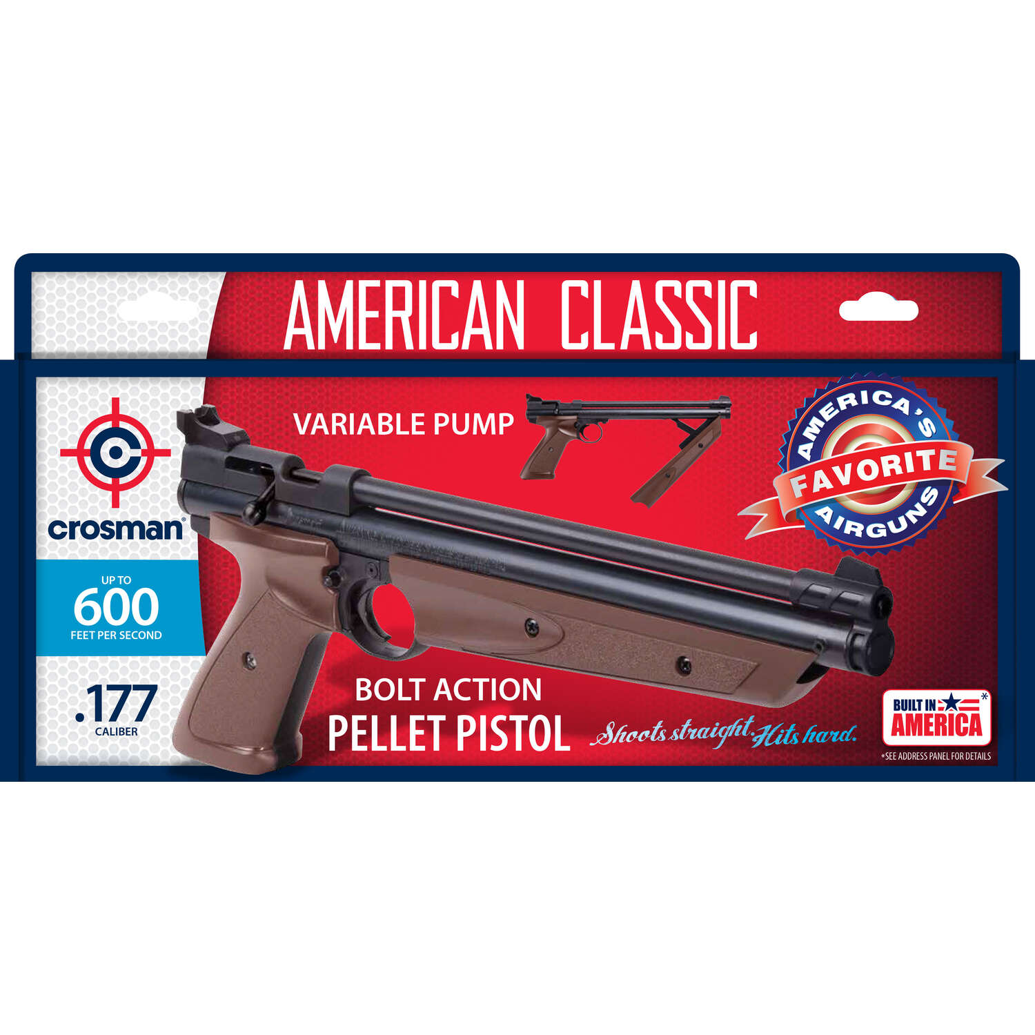 Crosman 0.177 600 fps Air Pistol 1 pk