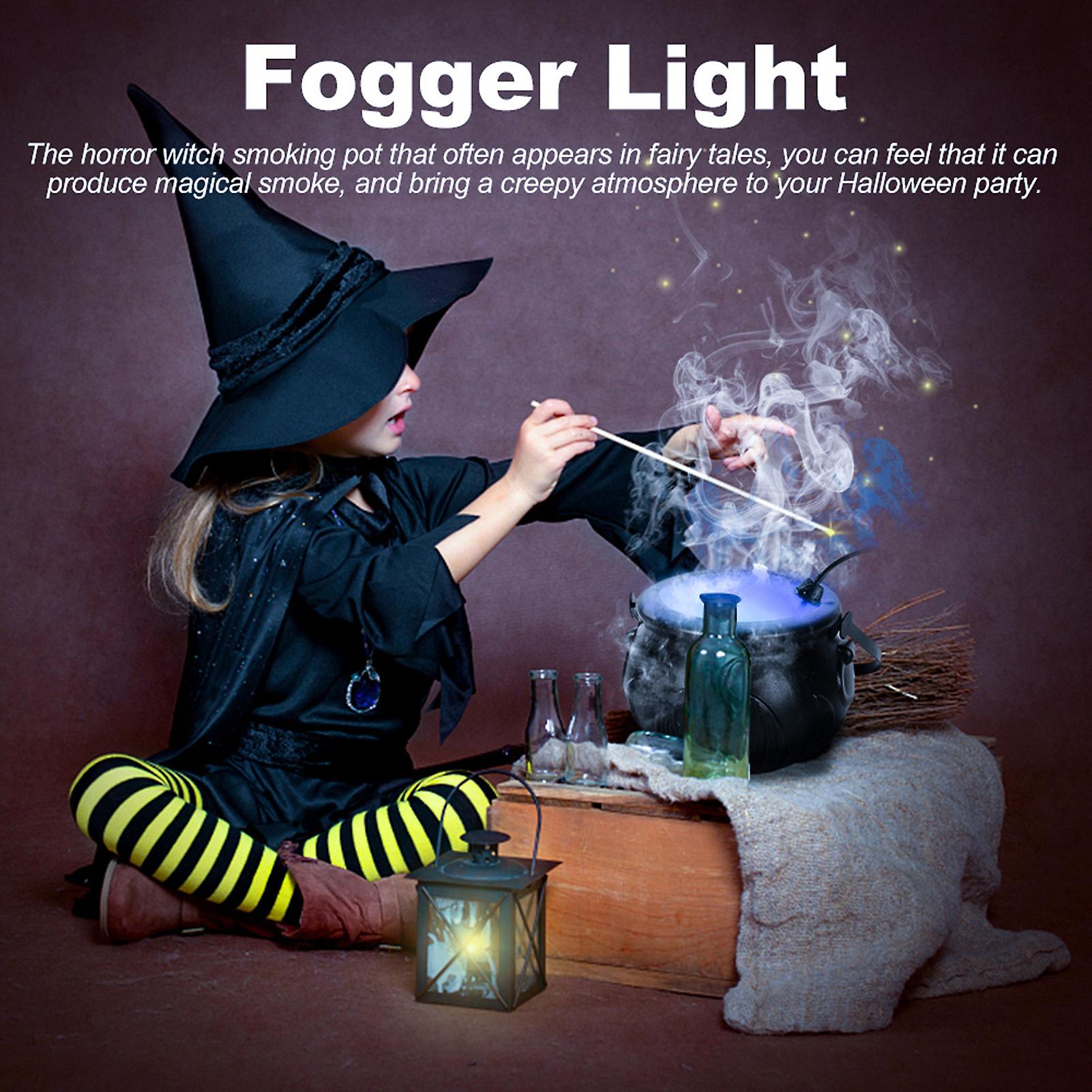 Black Flame Sprayer Uk Plug Halloween Fogger Halloween Fogger Machine Witch Smoking Pot Mist Maker Black Flame Sprayer With Led Light Fogger Atomizer