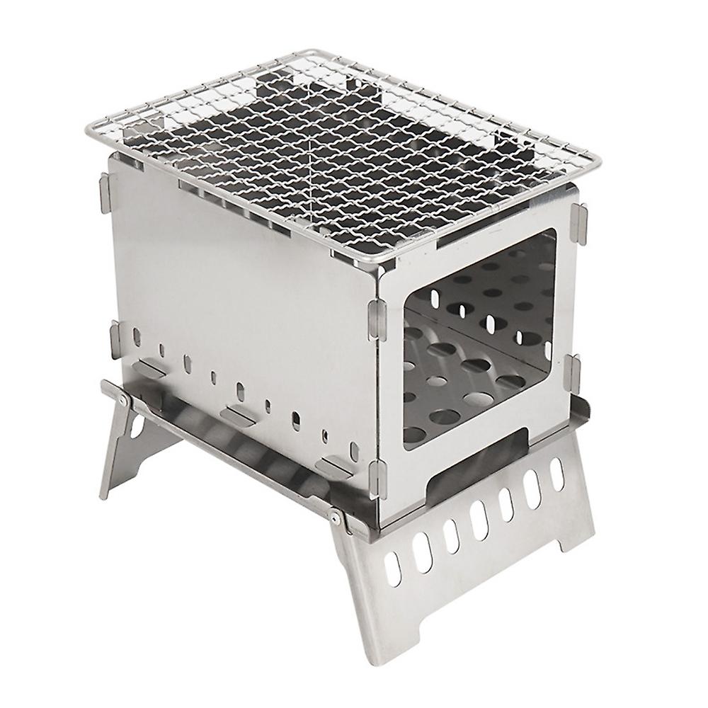 Outdoor Portable Bbq Grill Folding Barbecue Grill Stainless Steel Bbq Grill For  Picnics Cooking Camping