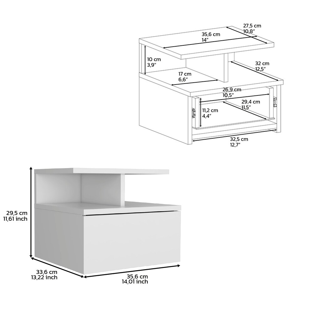 Seward Floating Nightstand