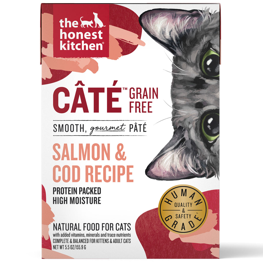 Honest Kitchen Grain-Free Pate Salmon and Cod Wet Cat Food