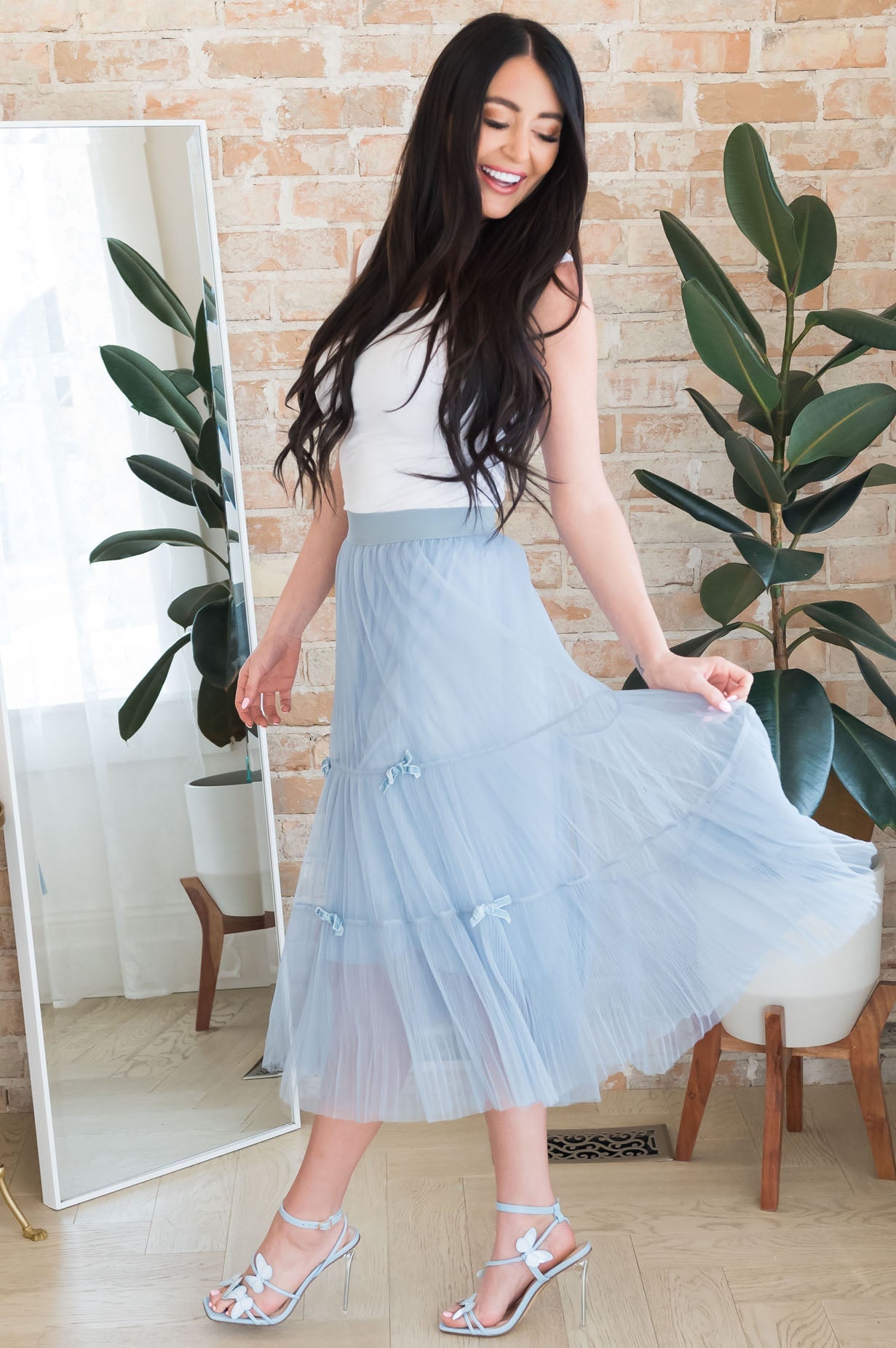 Beautiful Bows Modest Tulle Skirt