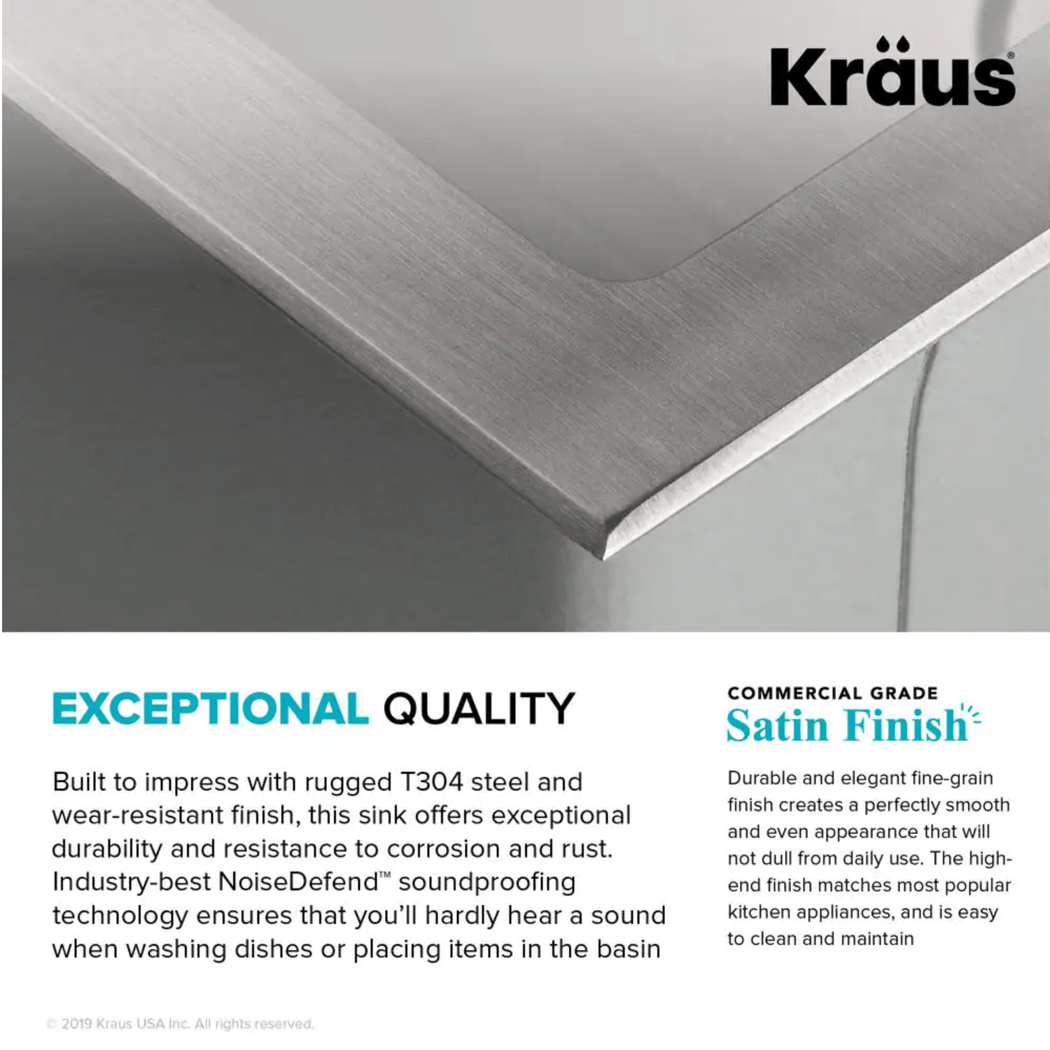 Kraus Loften Dual Mount Drop-In Stainless Steel 25 in. 1-Hole Single Bowl Kitchen Sink (KHT411-25)