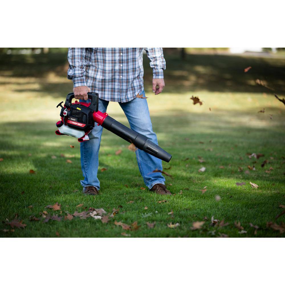 Troy-Bilt 180 MPH 400 CFM 2-Cycle 25 cc Gas Handheld Leaf Blower TB400