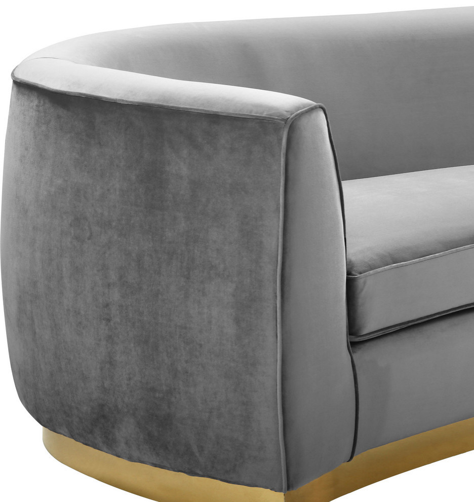 Julian Velvet Upholstered Set   Contemporary   Sofas   by Meridian Furniture  Houzz