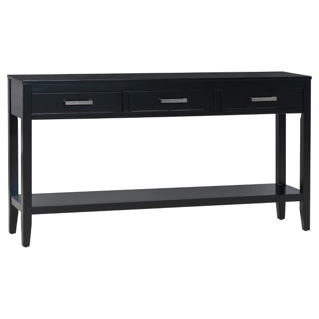 Modern 3 drawer Console Table With 1 Shelf For Living Room Entryway And Hallway Modernluxe