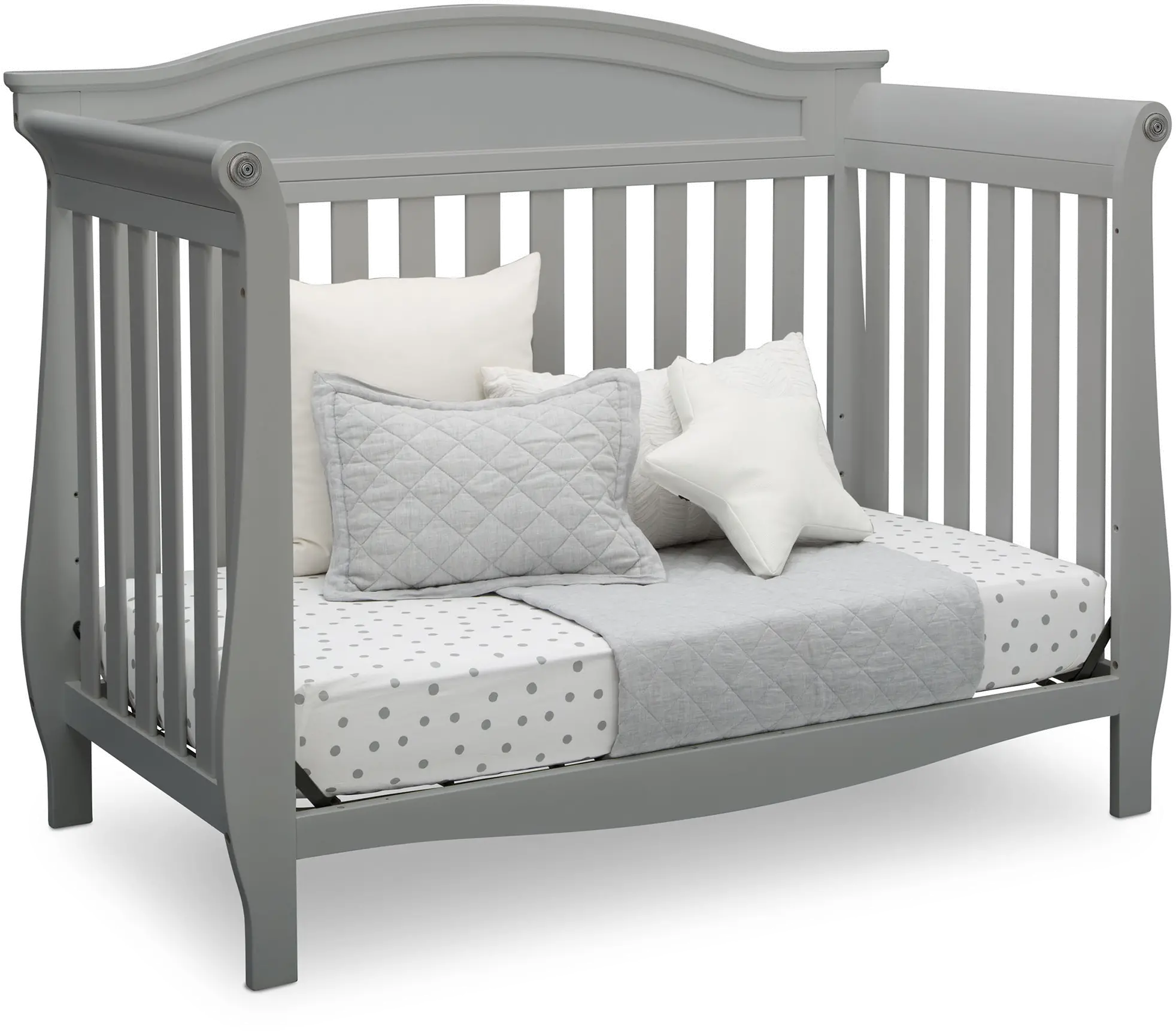 Lancaster Gray 4-in-1 Convertible Crib